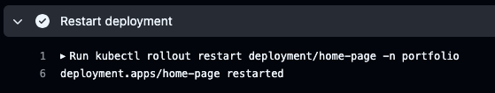 Rollout restarted successfully!